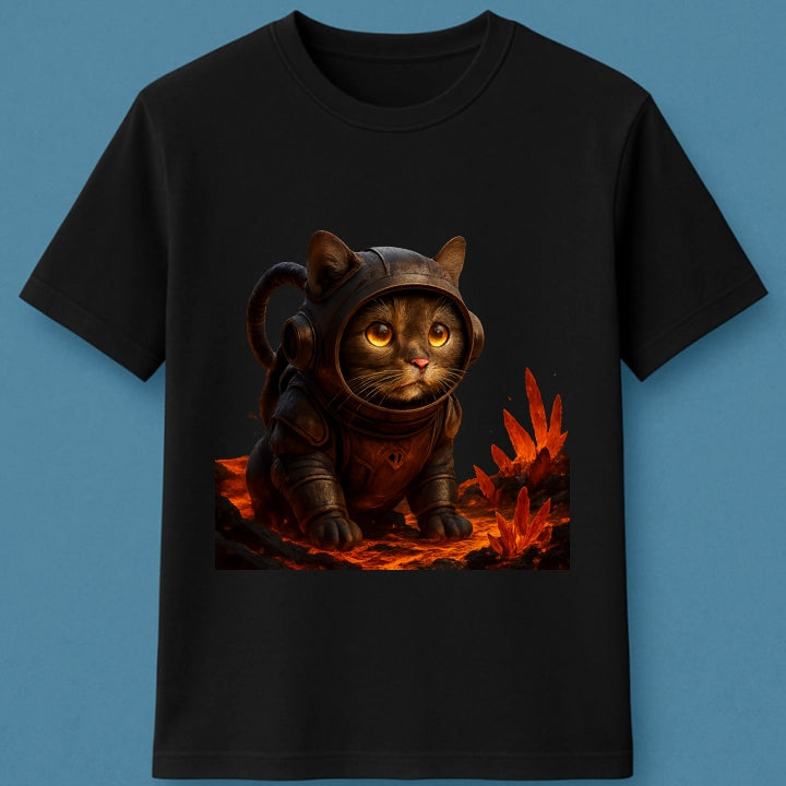 Gato Astronauta: Estampa Divertida para Amantes de Gatos