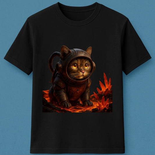 Gato Astronauta: Estampa Divertida para Amantes de Gatos