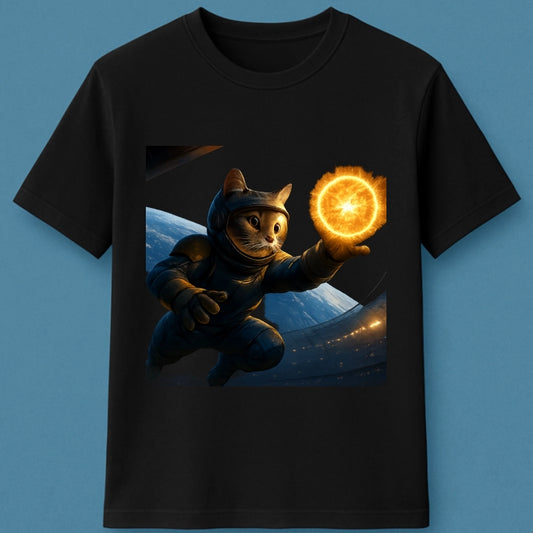 Gato Astronauta: Estampa Divertida para Amantes de Gatos